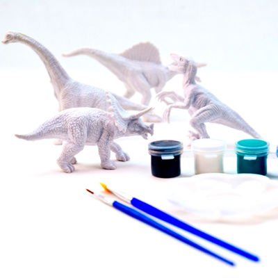 picture of DIY paint dinosaurs