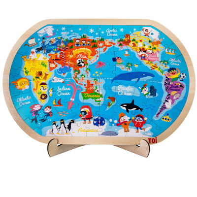 picture of World map wooden puzzles