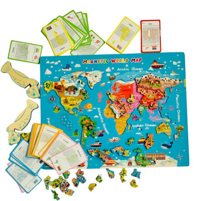 picture of Magnetic World Map Puzzle