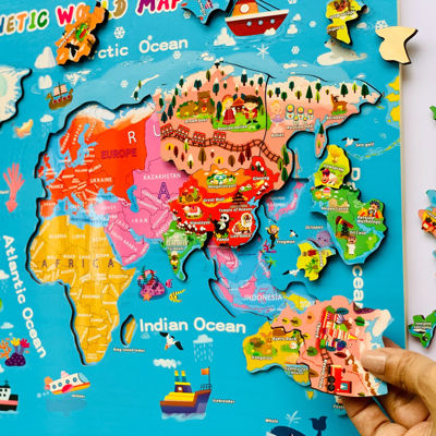 0000644 Magnetic World Map Puzzle 400 