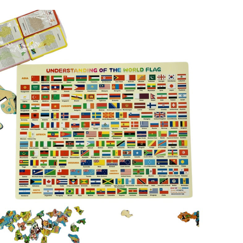 0000646 Magnetic World Map Puzzle 