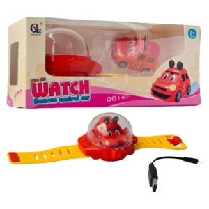 Car watch with remote control (red)